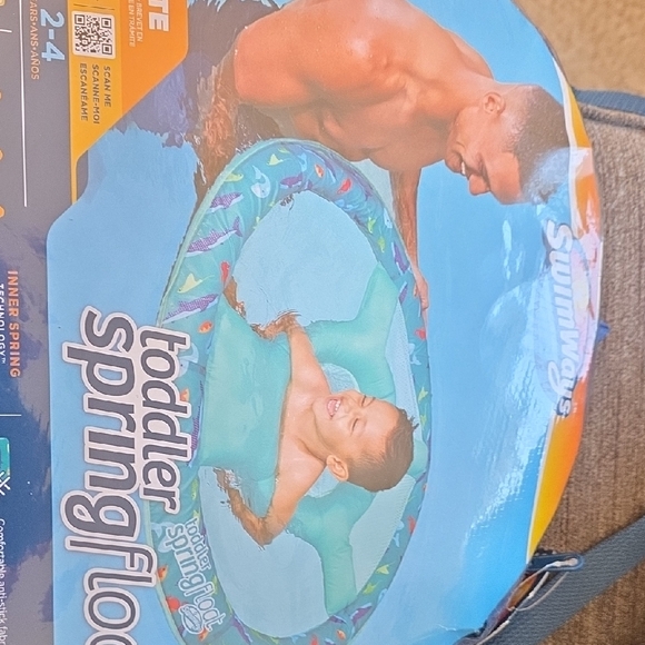 SwimWays Toddler Spring Float - Green Pattern - Picture 4 of 5